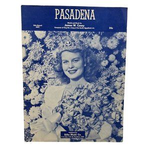 Pasadena Vintage Piano Sheet Music James Casey Rose Bowl Parade CA 1923